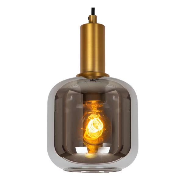 Lucide JOANET - Pendant light - Ø 16 cm - 1xE27 - Smoke Grey - detail 1